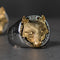 Anillo de Acero Titanio Cabeza de Lobo Vikingo Hip Hop Vintage para Hombre