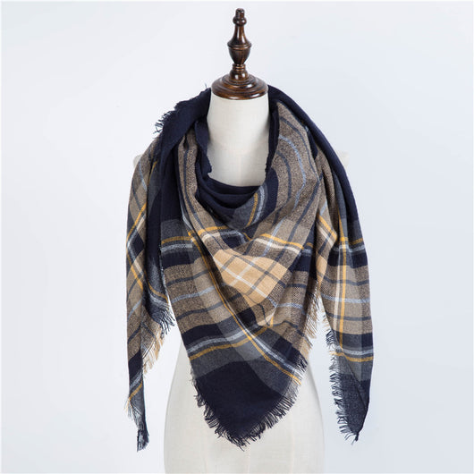 Bufanda Larga con Triángulos para Mujer - Chal Otoño Invierno - Image 53