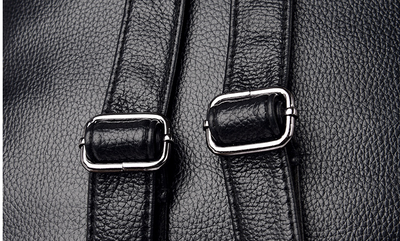 Mochila Casual de Cuero Suave con Cinturón Decorativo - Image 22