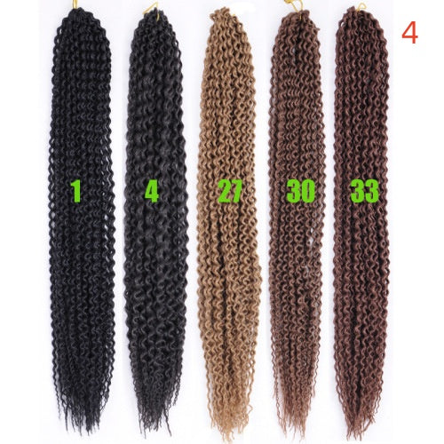 Peluca Larga Rizada Negra con Trenzas - Image 8