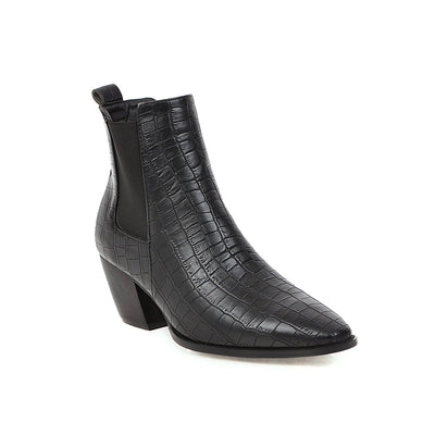 Botas Cortas con Tacón Grueso para Mujer - Image 8