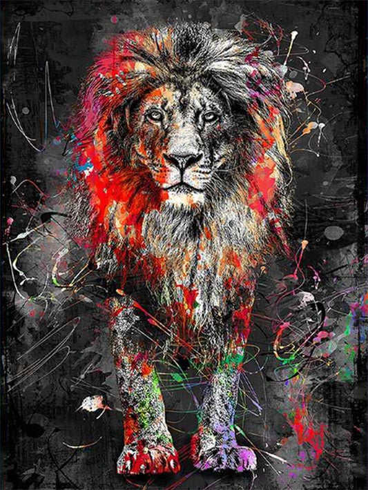 Cuadro de Pintura de Diamantes León 5D - Arte Animal DIY - Image 2