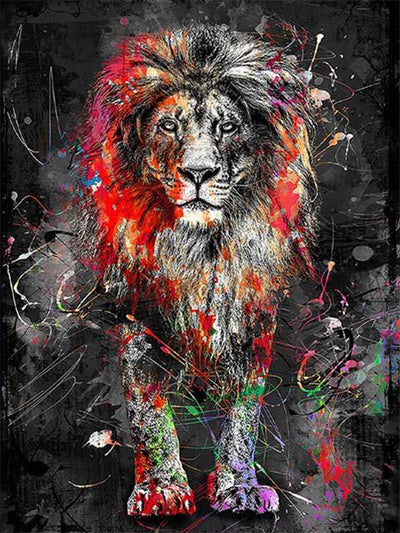 Cuadro de Pintura de Diamantes León 5D - Arte Animal DIY - Image 2