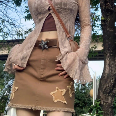 Conjunto Hot Girl: Camisola con Tirantes Finos + Cardigan Largo de Manga Larga - Image 4