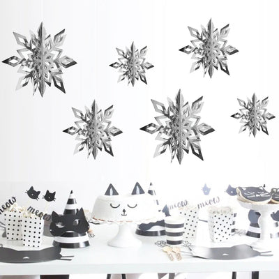 Guirnalda de Copos de Nieve de Papel para Decoración Navideña - Image 11