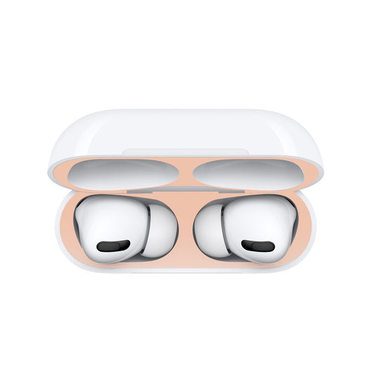 Black metal sticker headphone film, designed to protect the inside of an earbud charging case from dust and fingerprints. - Image 18