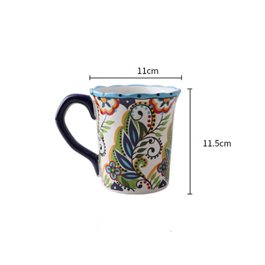 Taza de Cerámica Pintada a Mano Estilo Bohemio - Image 11