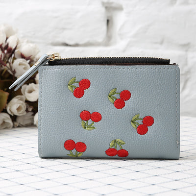Monedero de Tela con Bordado de Cerezas - Image 9