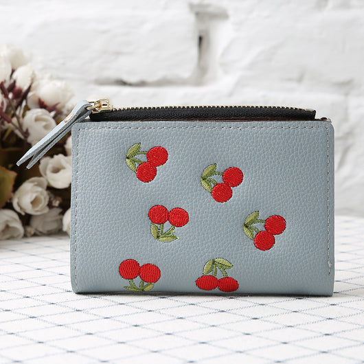 Monedero de Tela con Bordado de Cerezas - Image 9