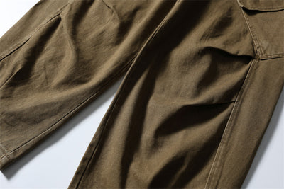 Overol Retro Japonés de Colores Sólidos - Diseño Holgado y Casual - Image 11