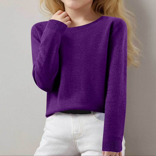 Suéter Cuello Redondo Versátil para Otoño e Invierno - Image 21