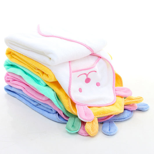 Toalla de Baño Infantil de Algodón con Osito Bordado - Image 7