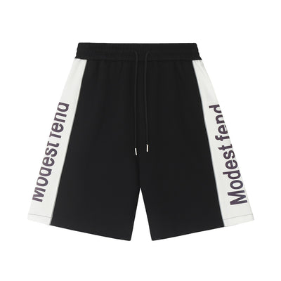 Shorts Deportivos Casuales con Estampado de Letras para Hombre