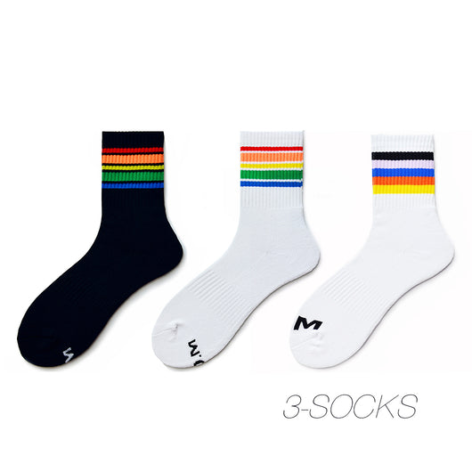 Calcetines Deportivos Arcoíris para Hombre - Comodidad y Estilo Casual - Image 14