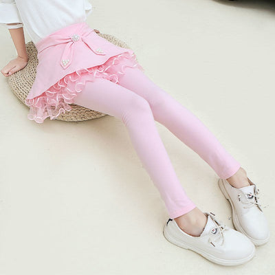 Leggings Niña con Efecto Dos Piezas y Forro de Terciopelo - Image 4