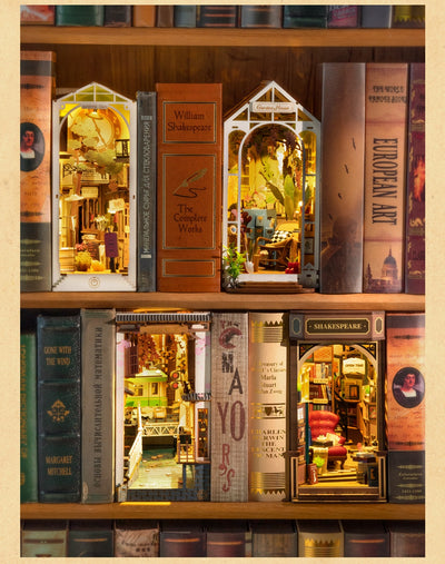 Estantería Decorativa Puzzle Ruolai - Organizador de Libros Modelo 3D - Image 14