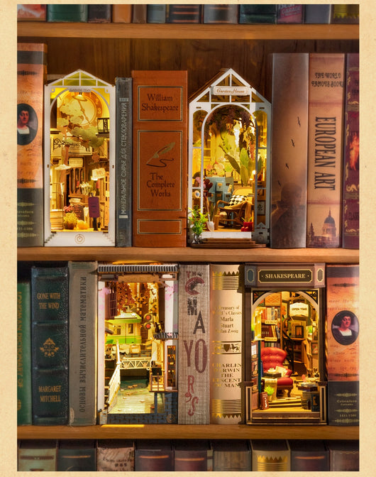 Estantería Decorativa Puzzle Ruolai - Organizador de Libros Modelo 3D - Image 14
