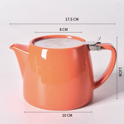 Tetera de Cerámica de Gran Capacidad Resistente al Calor Intenso con Tapa - Image 25