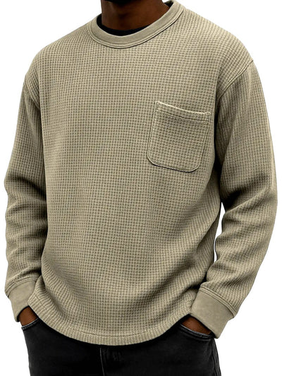 Sudadera Casual Cuello Redondo Manga Larga Talla Grande para Hombre - Image 25