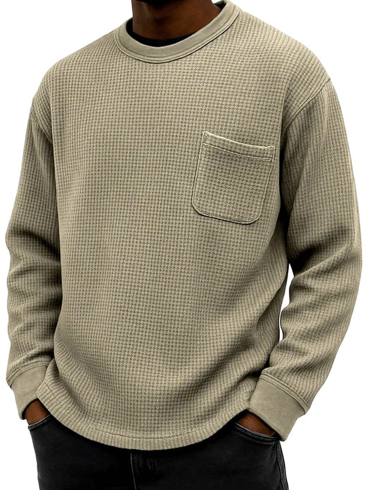 Sudadera Casual Cuello Redondo Manga Larga Talla Grande para Hombre - Image 25