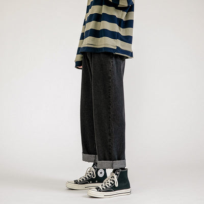 Pantalones Vaqueros Rectos Holgados para Hombre - Diseño Versátil de Verano - Image 8