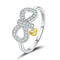 Anillo de Plata Esterlina con Símbolo del Infinito para Hombre y Mujer