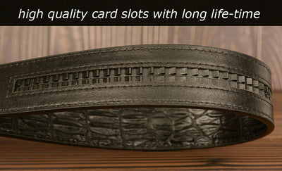 Cinturón para Hombre con Hebilla Automática Estilo Retro Cabeza de Buey - Image 15