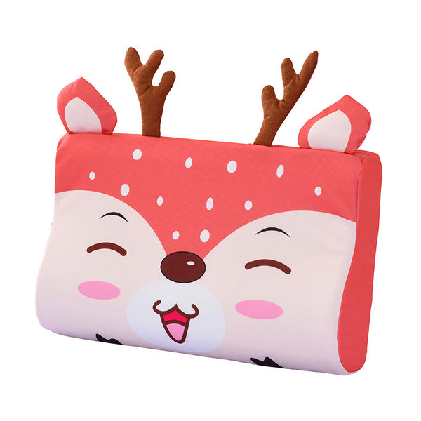 Almohada Infantil de Látex Natural Tailandés con Seda de Hielo - Fresca y Transpirable para Niños 1-6 Años