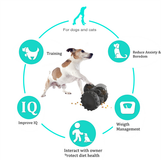 Juguete Interactivo para Perros y Gatos - Auto Dispensador de Alimento Lento - Image 22
