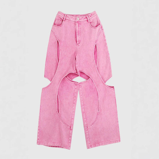 Jeans Rotos de Talle Alto Estilo Americano para Mujer - Image 14