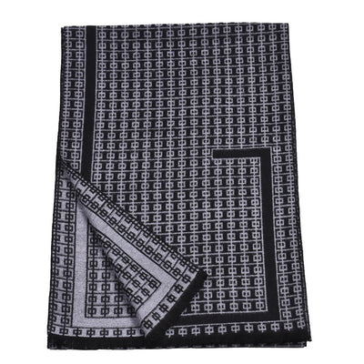 Bufanda Tejida Gruesa Cálida Reversible para Hombre Estilo Coreano - Image 16