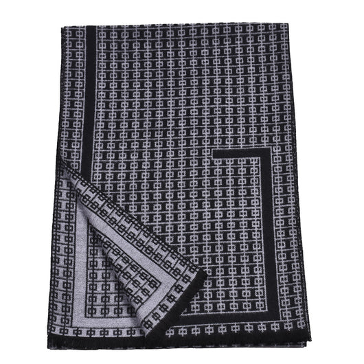 Bufanda Tejida Gruesa Cálida Reversible para Hombre Estilo Coreano - Image 16
