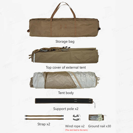 Tienda de Campaña Impermeable para Acampar en Lluvia - Image 8