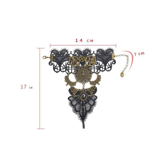 Pulsera Vintage de Encaje con Reloj Steampunk para Mujer - Image 7