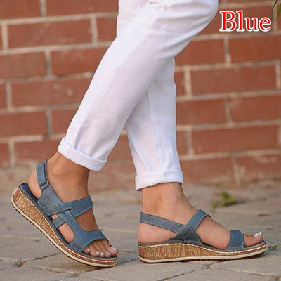 Sandalias Casuales Estilo Universitario con Tacón Bajo - Image 10