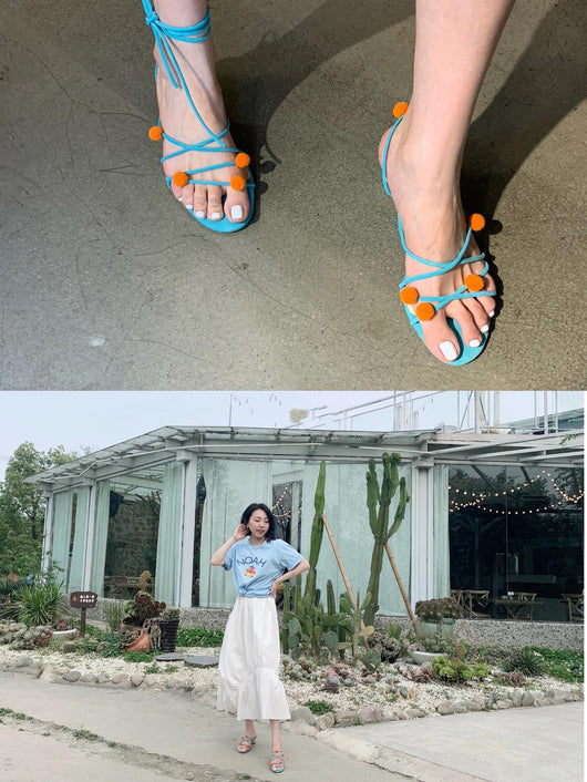 Sandalias de Tacón Alto Elegantes en Cuero Genuino Francés con Tiras Finas - Image 13