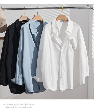 Camisa Casual de Algodón Talla Grande con Efecto Reductor - Image 19