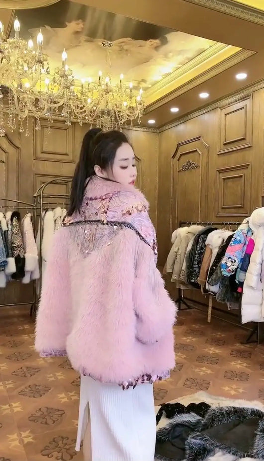 Abrigo Largo de Lana de Cordero para Mujer - Diseño Elegante y Cálido - Image 17