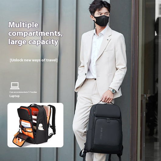 Mochila Ejecutiva de Gran Capacidad Multifuncional para Negocios
