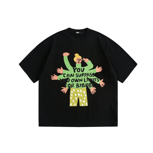 Camiseta Retro Americana Unisex de Manga Corta Holgada - Image 3