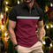 Polo Slim Fit para Hombre con Cuello Puntiagudo y Rayas en el Pecho