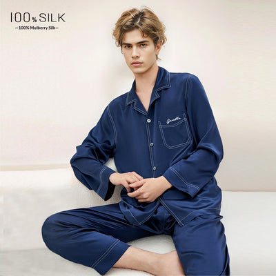 Pijamas de Seda Pesada Mumi para Hombre - Image 6