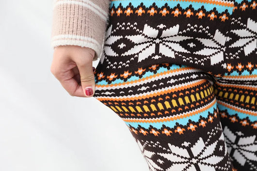 Leggings Térmicos Copo de Nieve con Lana de Cordero - Cintura Alta Elástica - Image 11