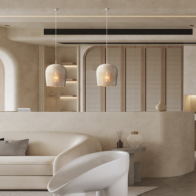 Lámpara Colgante Ratán Zen para Restaurante, Estudio y Sala de Té - Image 7