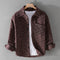 Chaqueta Camisa Casual Gruesa de Manga Larga para Hombre