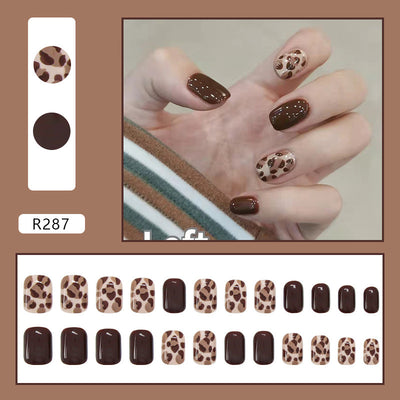 Uñas Postizas Decoradas Adhesivas - Diseño Profesional Listo para Usar - Image 37