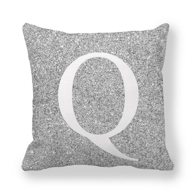 Funda de Almohada Gris con Letras Encriptadas - Tela Melocotón Premium - Image 18