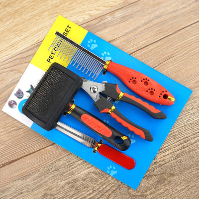 Kit Completo de Aseo Canino: Peine, Cepillo, Cortauñas y Lima - Image 11