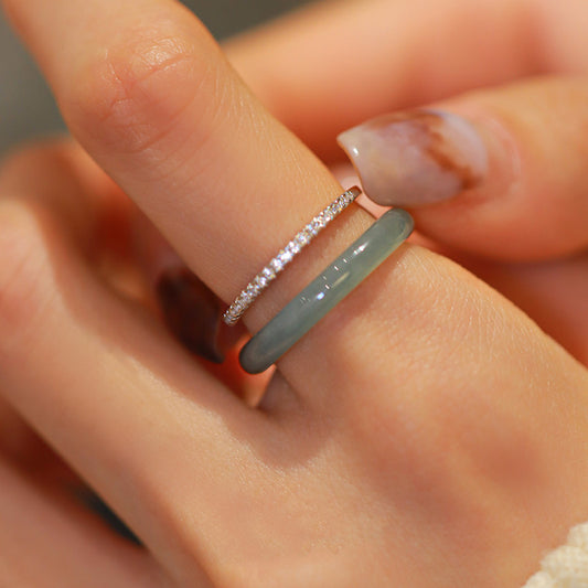 Anillo de Plata Esterlina con Diseño Étnico Apilable - Image 2