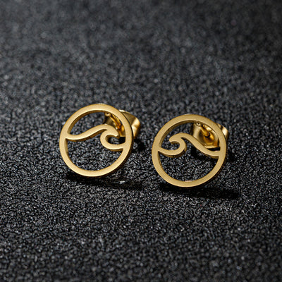 Aretes de Acero Inoxidable Geométricos Minimalistas - Diseño Moderno Ins - Image 3